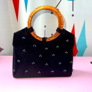 Vintage Silk Beaded Handbag